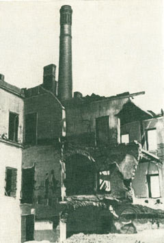 Разрушенная часть госпиталя после бомбардировки 21 сентября 1941 г.