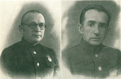 Военврачи 1-го ранга О. А. Богдасарьянц и Э. Э Каган, погибшие при бомбардировке госпиталя 21 сентября 1941 г.