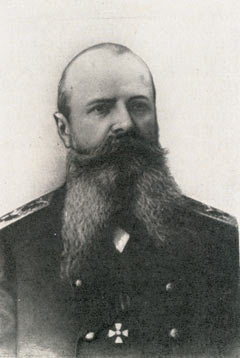 Адмирал С. О. Макаров — командир Кронштадтского порта и попечитель Кронштадтского морского госпиталя (с 1899 г. по 1904 г.)