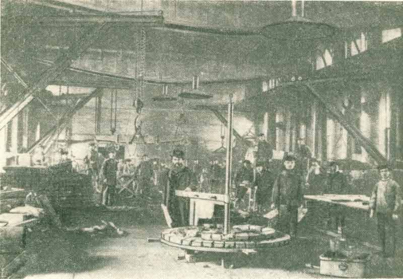 Чугунолитейная мастерская Пароходного завода в Кронштадте

