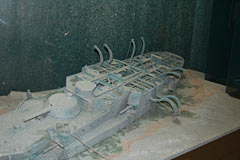Макет затонувшего эскадренного броненосца «Гангут»