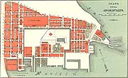 Карта Кронштадта 1911 года с выставки, посвящённой 300-летию Кронштадта Российской Национальной библиотеки